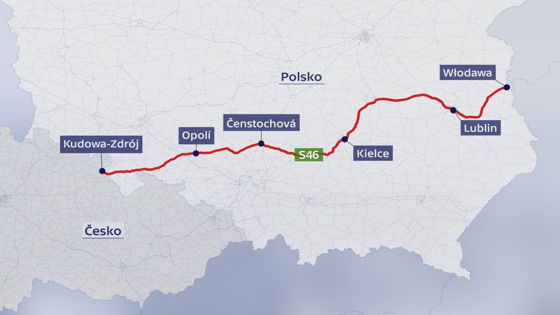 Poland promotes building a highway from the Czech to the Ukrainian border