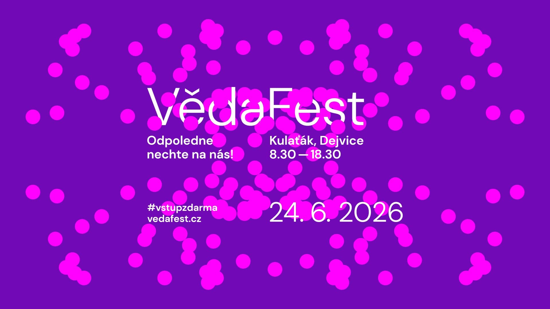 VědaFest 2026: головний інтерактивний фестиваль науки під відкритим небом
