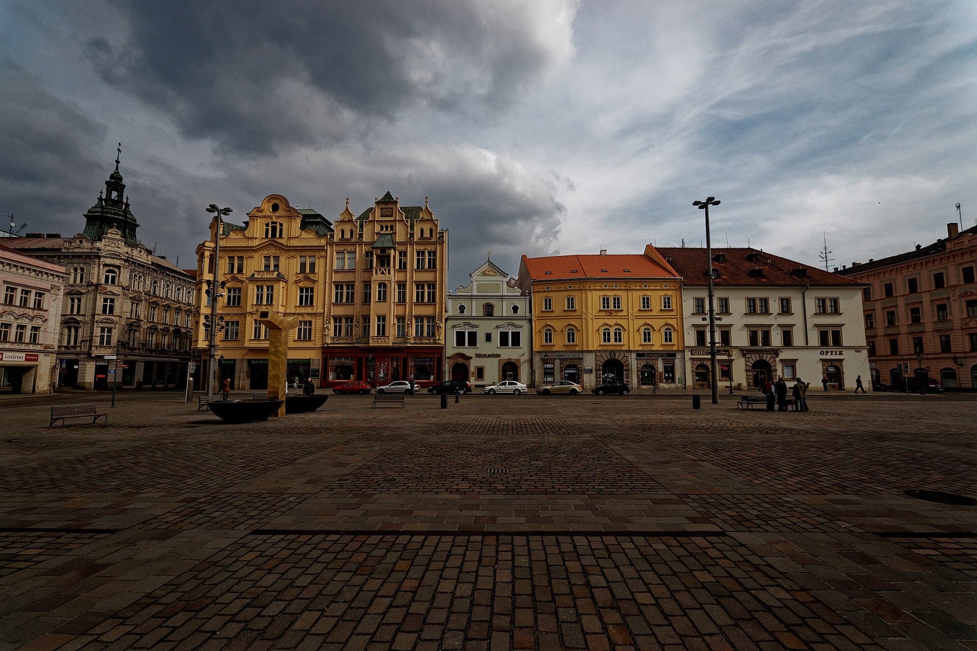 Náměstí Republiky in Plzeň with the Renaissance town hall